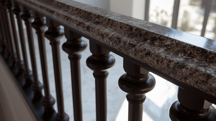 Поручень из гранита Brown Antique (Браун Антик)