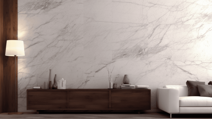 Панно из мрамора Bianco Carrara C (Бьянко Каррара С)